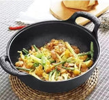 Cast iron flat-bottom pan, mini size, multi-functional, non-stick, durable cooking utensil