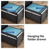 GALAXHERO 2 Drawer Metal File Cabinet Under Desk with Lock Space Saving