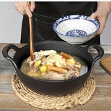 Cast iron flat-bottom pan, mini size, multi-functional, non-stick, durable cooking utensil