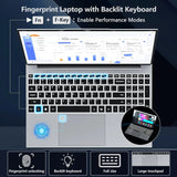 Xiaman 15.6" Ultra Slim Portable Laptop intel Core i9-9900U Windows 11 16GB RAM 1TB 2TB SSD Fingerprint Office Gaming Laptop PC