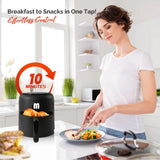 2.8QT Digital Air Fryer, Space-Saving Mini Personal Air Fryers, Nonstick Basket