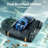 [Up to 2000 Sq.ft] Cordless Robotic Pool Vacuum for Above Ground Pool