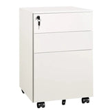GALAXHERO 3 Drawer Locking Rolling File Cabinet with Security Lock f