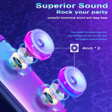 Wireless Bluetooth Speaker, Karaoke Machine with 2 Microphone, Home