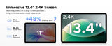 Aorlym P13 Tablet 13 inch Android 16 2 in 1 PC 13.4" 2.4K Gemini