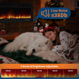 50in Electric Fireplace Wall Mounted Recessed Fireplace Electric w Remote