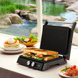 Electric Panini Press Griddle for Grilled Cheese Sandwich Maker 4-Slice Non-Stick