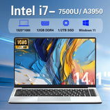 Windows 11 14.1 inch Laptop Computer intel i7 7500U Intel A3950 Laptops