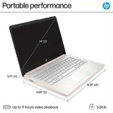 HP 14" HD Business Laptop,Intel Processor N150,4GB RAM,128GB UFS