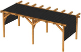 Outdoor Pergola Shade Cover Canopy for Patio Privacy Shade Screen Panel with Grommets on 2 Sides