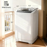 Compact Washer, Portable Washing Machine, Full Automatic Washer with 8 Programs