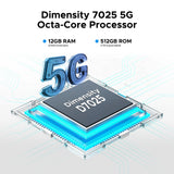 DOOGEE Blade GT Pro 5G Rugged Phone 6.72'' FHD+ 120Hz 32GB+512GB LED Light Effect 5800mAh Battery Android