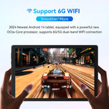 C107 Android 14 Tablet 10.1 Inch 10GB RAM 128GB ROM 1TB Expand