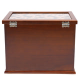 Rectangle Jewelry Box with 6 Compartments – Vintage Wooden Case