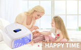 60W Rechargeable UV LED Nail Dryer Lamp, 42 Beads Portable Auto Sensor & Quick Dry Nail Machine