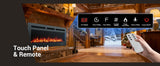 50in Electric Fireplace Wall Mounted Recessed Fireplace Electric w Remote