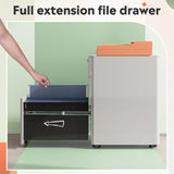 GALAXHERO 3-Drawer File Cabinet Vertical Filing Cabinet Slim Storage for Legal Letter