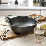 Cast iron flat-bottom pan, mini size, multi-functional, non-stick, durable cooking utensil