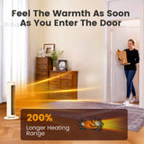 AIRMATE 25" Space Heater for Indoor Use Large Room with Thermostat