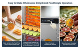 20-Tray WIFI Food Dehydrator Stainless Steel Quiet Visible Drying Process Energy Saving