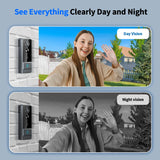 Smart Video Doorbell: PIR Motion Sensor, Two-Way Intercom, Night Vision, Wireless