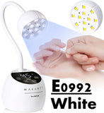 Gooseneck UV LED Nail Lamp USB Cordless Flash Cure 39mW/cm² 4 Timer Auto Sensor Fast Curing