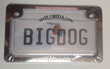 1st Gen. PTP Motorcycle Clear License Plate Cover Shield & Chrome Metal Frame Combo
