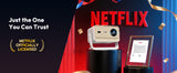 XGODY Projector Netflix Officially 700 ANSI 4K Voice Control Smart for Home