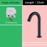 Suguword Chrome Infrared Sensor Basin Sink Faucet Touchless Automatic Touch Free Water Saving Sensor Deck Mount Sense Mixer Tap