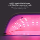 Lights Nail Dryer Red Light Fast Drying LED Nail Lamp Tow Hand Big Lamp MD DC PRINT