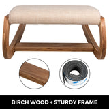 SucceBuy Ergonomic Kneeling Chair Stool W/ Thick Cushion Home Office Chair Improving Body Posture