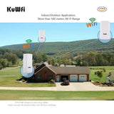 KuWfi 300Mbps 2.4Ghz Outdoor WiFi Bridge Wireless Router AP Repeater
