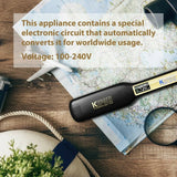 KIPOZI Professional Hair Straightener Titanium Flat Iron with Digital LCD Display Dual Voltage