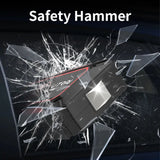 2500A Car Battery Starter Portable Power Bank 10W w/Wireless Charger, LED Light & Safety Hammer MD DC PRINT