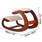 SucceBuy Ergonomic Kneeling Chair Stool W/ Thick Cushion Home Office Chair Improving Body Posture