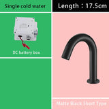 Suguword Chrome Infrared Sensor Basin Sink Faucet Touchless Automatic Touch Free Water Saving Sensor Deck Mount Sense Mixer Tap