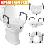Removable Raised Toilet Seat With Arms Handles Padded Disability Aid Elder Pregnant Toilet MD DC PRINT