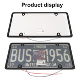 PTP Electronic License Plate Blur w/Frame + Bolts | 2pcs Front & Rear or 1 pc Rear Only Option