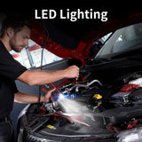 2500A Car Battery Starter Portable Power Bank 10W w/Wireless Charger, LED Light & Safety Hammer MD DC PRINT