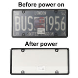 PTP Electronic License Plate Blur w/Frame + Bolts | 2pcs Front & Rear or 1 pc Rear Only Option