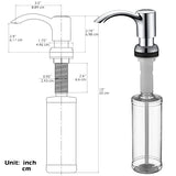 Samodra Nickel Soap dispenser Black Kitchen sink Counter Liquid Soap Dispenser Bottle MD DC PRINT