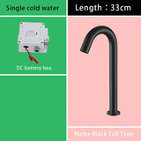 Suguword Chrome Infrared Sensor Basin Sink Faucet Touchless Automatic Touch Free Water Saving Sensor Deck Mount Sense Mixer Tap