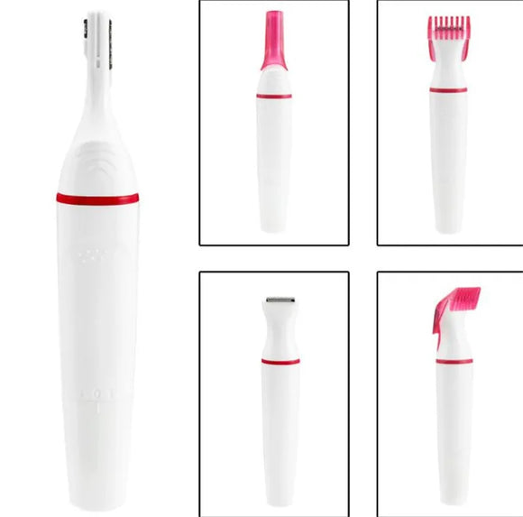 5 in 1 Women Face Underarm Bikini Hair Removal Device Remover Mini Female Shaver-MD DC PRINT