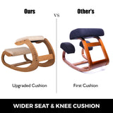 SucceBuy Ergonomic Kneeling Chair Stool W/ Thick Cushion Home Office Chair Improving Body Posture