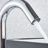 Suguword Chrome Infrared Sensor Basin Sink Faucet Touchless Automatic Touch Free Water Saving Sensor Deck Mount Sense Mixer Tap