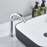 Suguword Chrome Infrared Sensor Basin Sink Faucet Touchless Automatic Touch Free Water Saving Sensor Deck Mount Sense Mixer Tap
