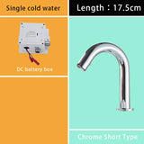 Suguword Chrome Infrared Sensor Basin Sink Faucet Touchless Automatic Touch Free Water Saving Sensor Deck Mount Sense Mixer Tap