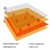 Electric Infrared Heat Therapy Pad Heated Jade Germanium Stone Massage