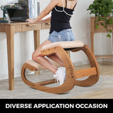 SucceBuy Ergonomic Kneeling Chair Stool W/ Thick Cushion Home Office Chair Improving Body Posture