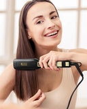 KIPOZI Professional Hair Straightener Titanium Flat Iron with Digital LCD Display Dual Voltage
